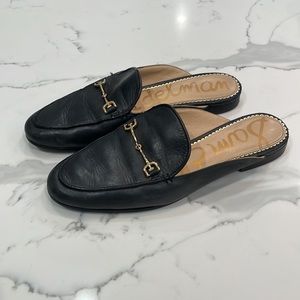 Sam Edelman Linnie Bit Mule Black Leather Women Size 8